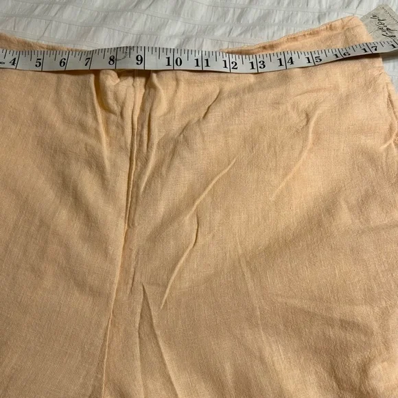 Free-est Demi Cotton-Linen Pants.Color Pale Peach. - Picture 7 of 12
